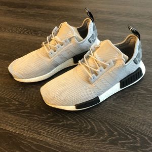 Adidas NMD R1 Grey Camo Heel Mens Size 10